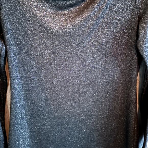 White House Black/Grey Market Long sleeve Sparkle Top Size XS - Picture 2 of 3